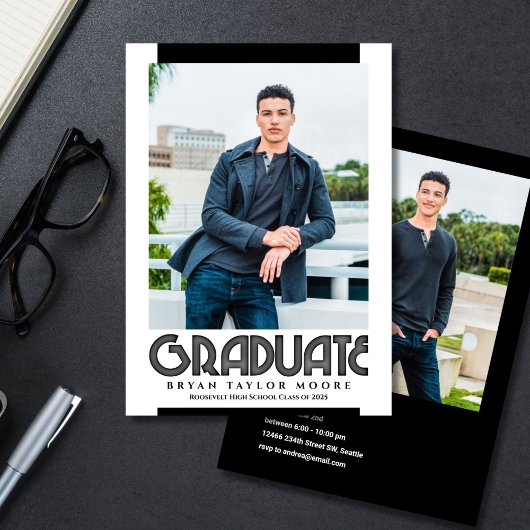 Blues Graduate Foto Ankündigung