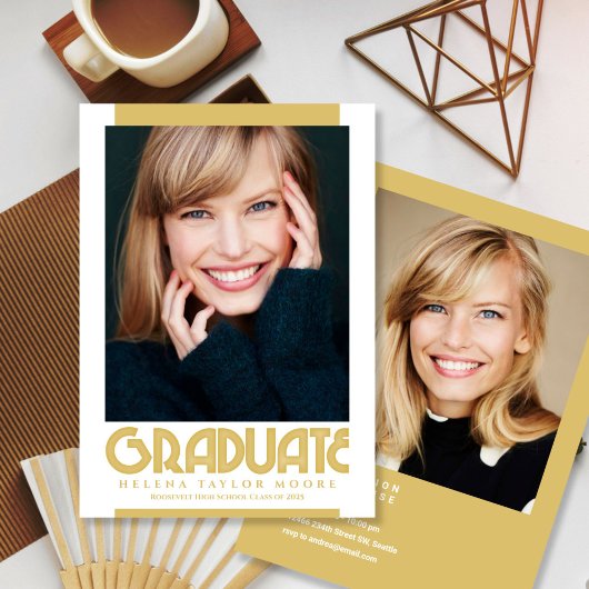 Blues Graduate Foto Ankündigung