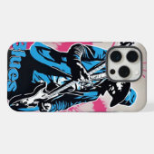 Blues Graffiti iPhone Hülle (Rückseite (Horizontal))