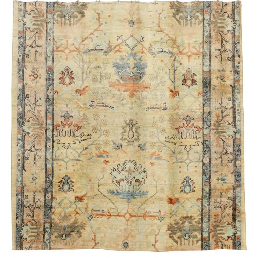 Blues Grau  Duschvorhang (Vorderseite)