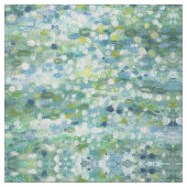 Blues, Grün, Gelb u. Creme-Gewebe 'Clearwater Stoff (Nahaufnahme)