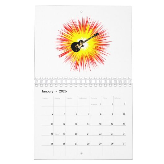 Blues Guitar Flash Kalender (Jan 2026)