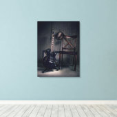Blues Guitar Leinwanddruck (Insitu (Holzboden))