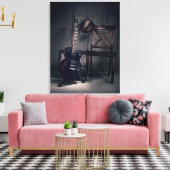 Blues Guitar Leinwanddruck (Insitu (Wohnzimmer))