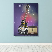 Blues Guitar Leinwanddruck (Insitu (Holzboden))