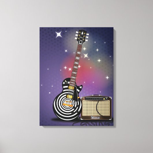 Blues Guitar Leinwanddruck (Vorderseite)