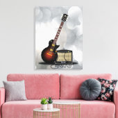 Blues Guitar Leinwanddruck (Insitu (Wohnzimmer))