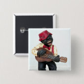 Blues guitar man button (Vorne & Hinten)