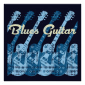 Blues Guitar Poster (Vorderseite)