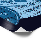 Blues Guitar Poster (Ecke)