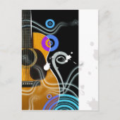 Blues Guitar Postkarte (Vorderseite)