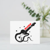 Blues Guitar Postkarte (Stehend Vorderseite)
