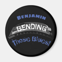 Blues harmonica Spieler Biegen Spaß Musiker