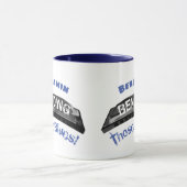 Blues harmonica Spieler Biegen Spaß Musiker Tasse (Zentrum)