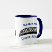 Blues harmonica Spieler Biegen Spaß Musiker Tasse (VorderseiteRechts)