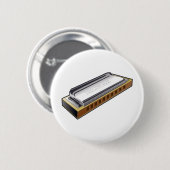 Blues-Harmonika - Knopf Button (Vorne & Hinten)