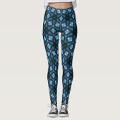 "BLUES HAT GESCHALTET!" Implizites Snowflake-Desig Leggings (Vorderseite)