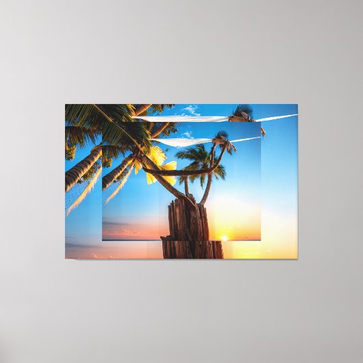 Blues Himmel Leinwanddruck (Vorderseite)