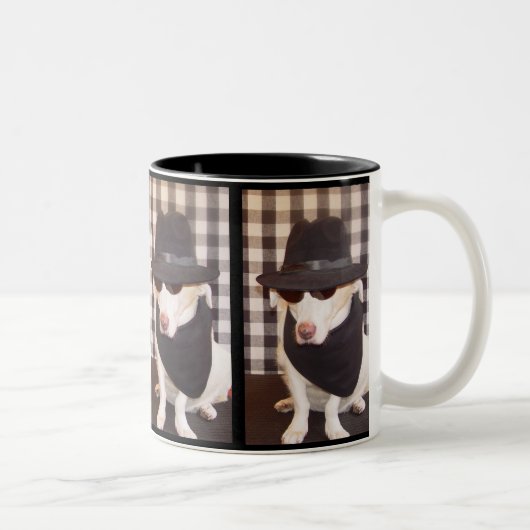 Blues-HundeTasse Zweifarbige Tasse (Rechts)