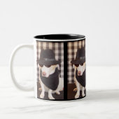 Blues-HundeTasse Zweifarbige Tasse (Links)