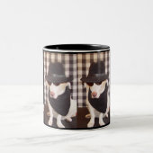 Blues-HundeTasse Zweifarbige Tasse (Mittel)