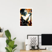 Blues in Brown Poster (Heimbüro)