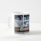 Blues in der NachtTasse Kaffeetasse (Vorderseite Links)