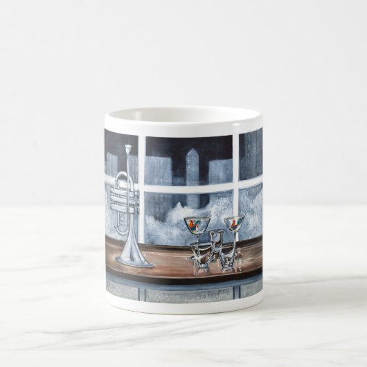 Blues in der NachtTasse Kaffeetasse (Mittel)