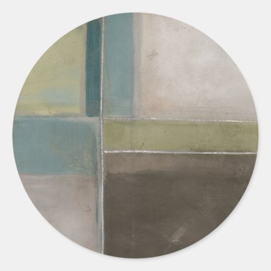 Blues in Dusk II Runder Aufkleber (Vorderseite)
