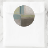 Blues in Dusk II Runder Aufkleber (Tasche)