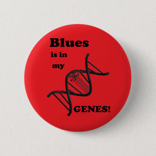 Blues ist in meinen Genen Button