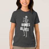 Blues Knochen Tri-Blend Shirt (Vorderseite)