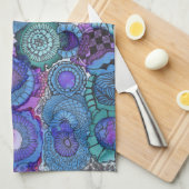 Blues Küchentücher (Viertel Falte)