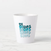 Blues Latte Tasse (Vorderseite)