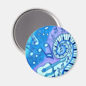 Blues Magnet (Vorderseite/Rückseite)