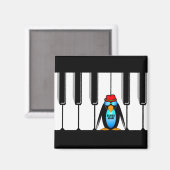 Blues Man Piano Magnet (Vorderseite/Rückseite)