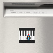 Blues Man Piano Magnet (In Situ (Geschirrspüler))