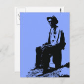 Blues Man Postkarte (Vorne/Hinten)