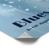 Blues Mused AI Fantasy Digital Art Print Jazz Poster (Ecke)