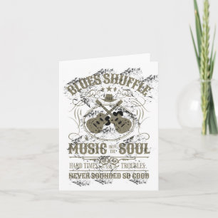 Blues Music aus dem Soul - Gitarre Karte