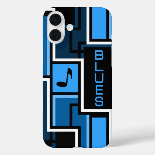Blues Music Handys Fälle Case-Mate iPhone Hülle (Rückseite)