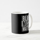 Blues Music Matters Kaffeetasse (VorderseiteRechts)