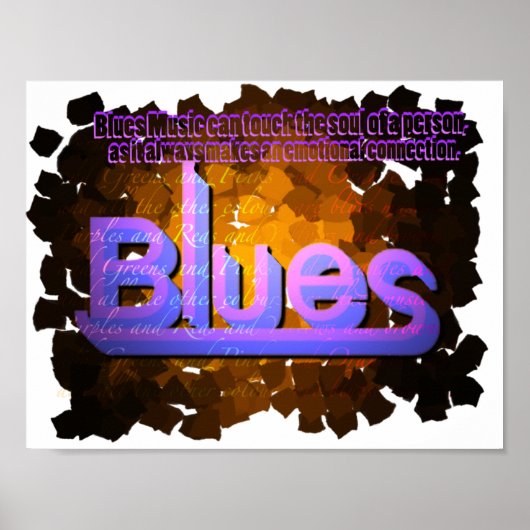 Blues Music Poster (Vorne)