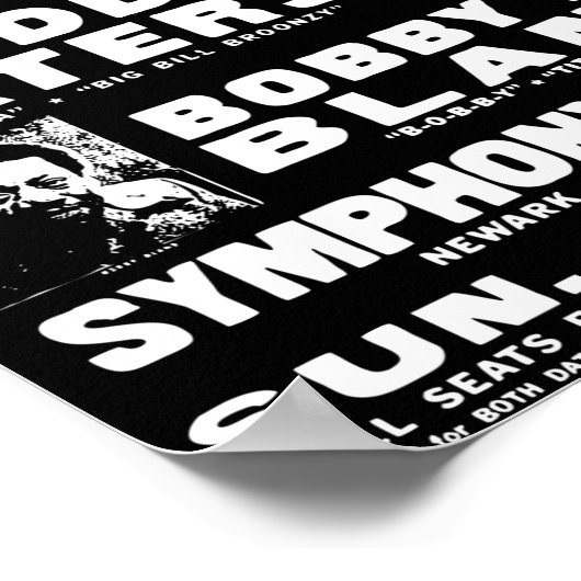 Blues Music Poster (Ecke)