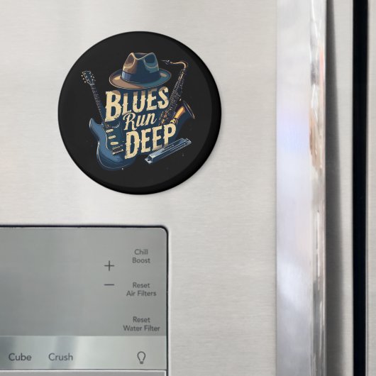 Blues Music Retro Aesthetic Vintag Jazz Magnet (In Situ (Kühlschrank))