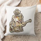 Blues Musician with hat - Feed the music Kissen (Decke)