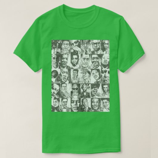 Blues Musicians Collection Printgrafik T-Shirt (Design vorne)