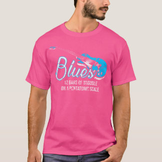Blues-Musik-Band-Liebhaber Harmonika-Lehrer T-Shirt