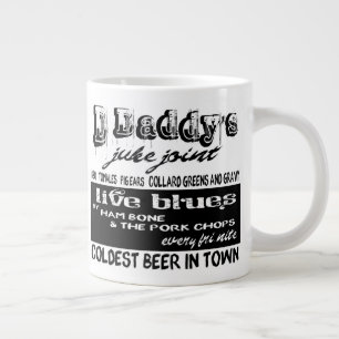Blues-Musik Kaffeetasse Vintage-Werbung Jumbo-Tasse
