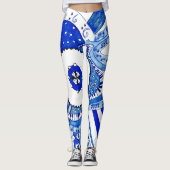 Blues-Musik Leggings (Vorderseite)